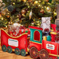 Santa Gift Train Christmas Cardboard Gift Box Present Holder Home Decoration
