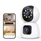 Dual Lens Smart Security Camera 2.4GHz WiFi HD Camera with Color Night Vision