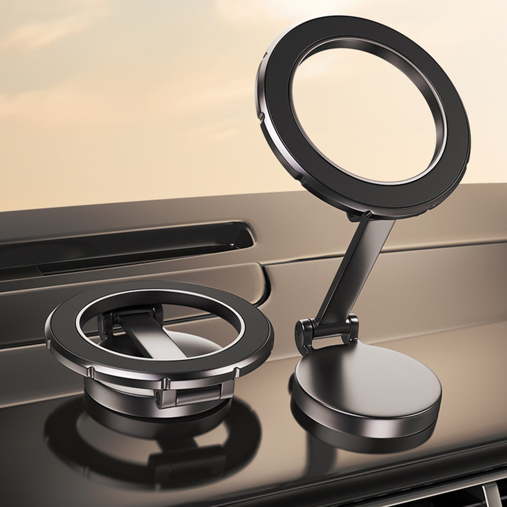 2Pcs Metal Magnetic Foldable Car Phone Holder