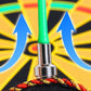 Roll Up Dartboard Set with 12 Darts Indoor Outdoor Game Toy Gift