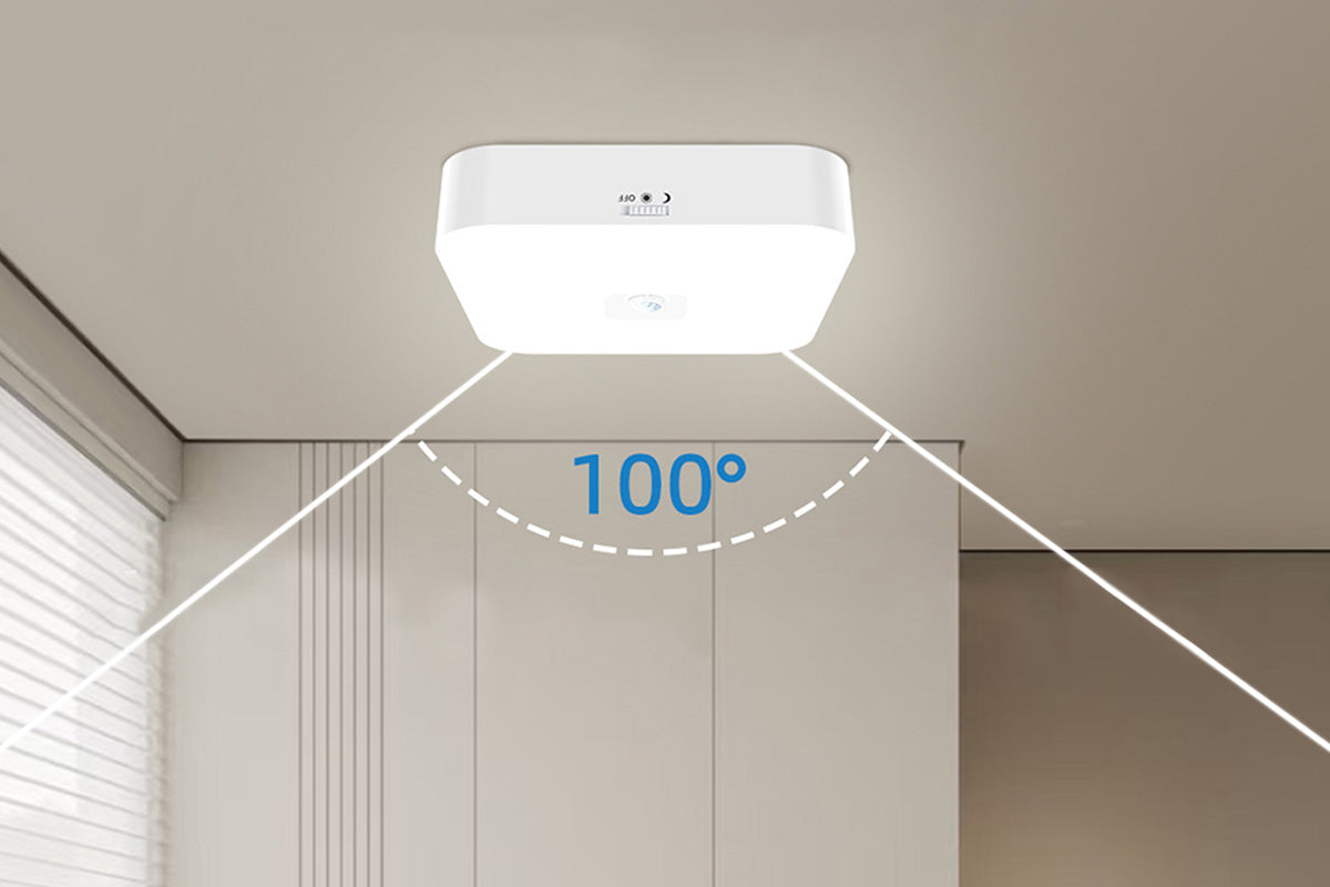 1Pc Rechargeable Motion Sensor Square Ceiling Light for Indoor Outdoor Use