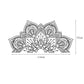 Half Mandala Flower Wall Sticker Art Decal for Living Room