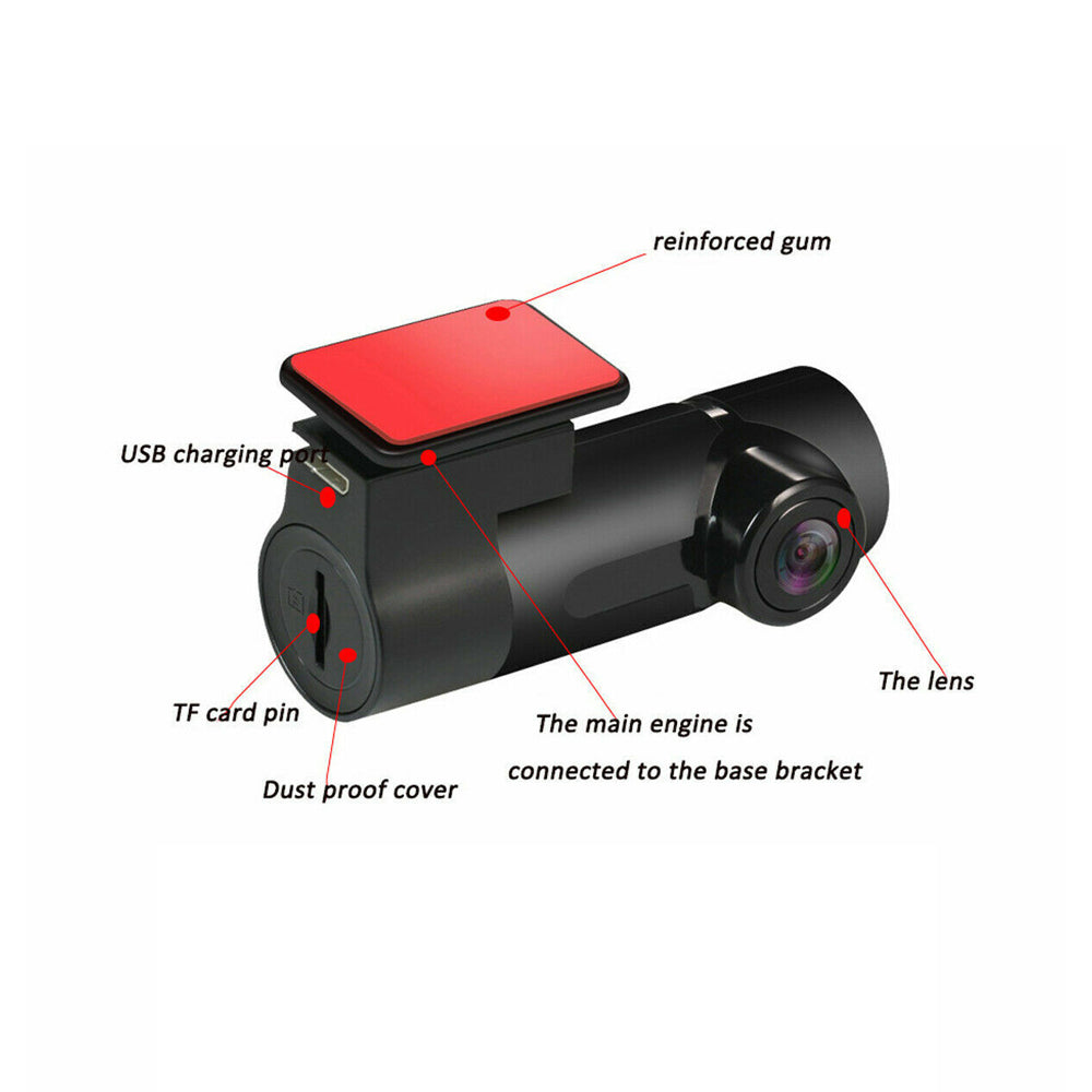 1080P WiFi HD Night Vision 120 Degree Wide Angle Dash Cam
