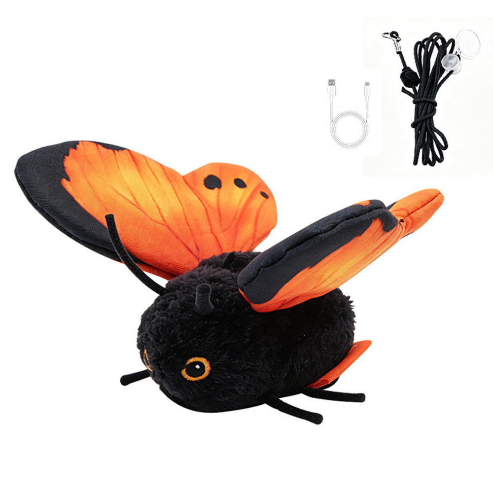 Electric Butterfly Cat Toy with Flapping Wings 3 Modes and Touch Activation