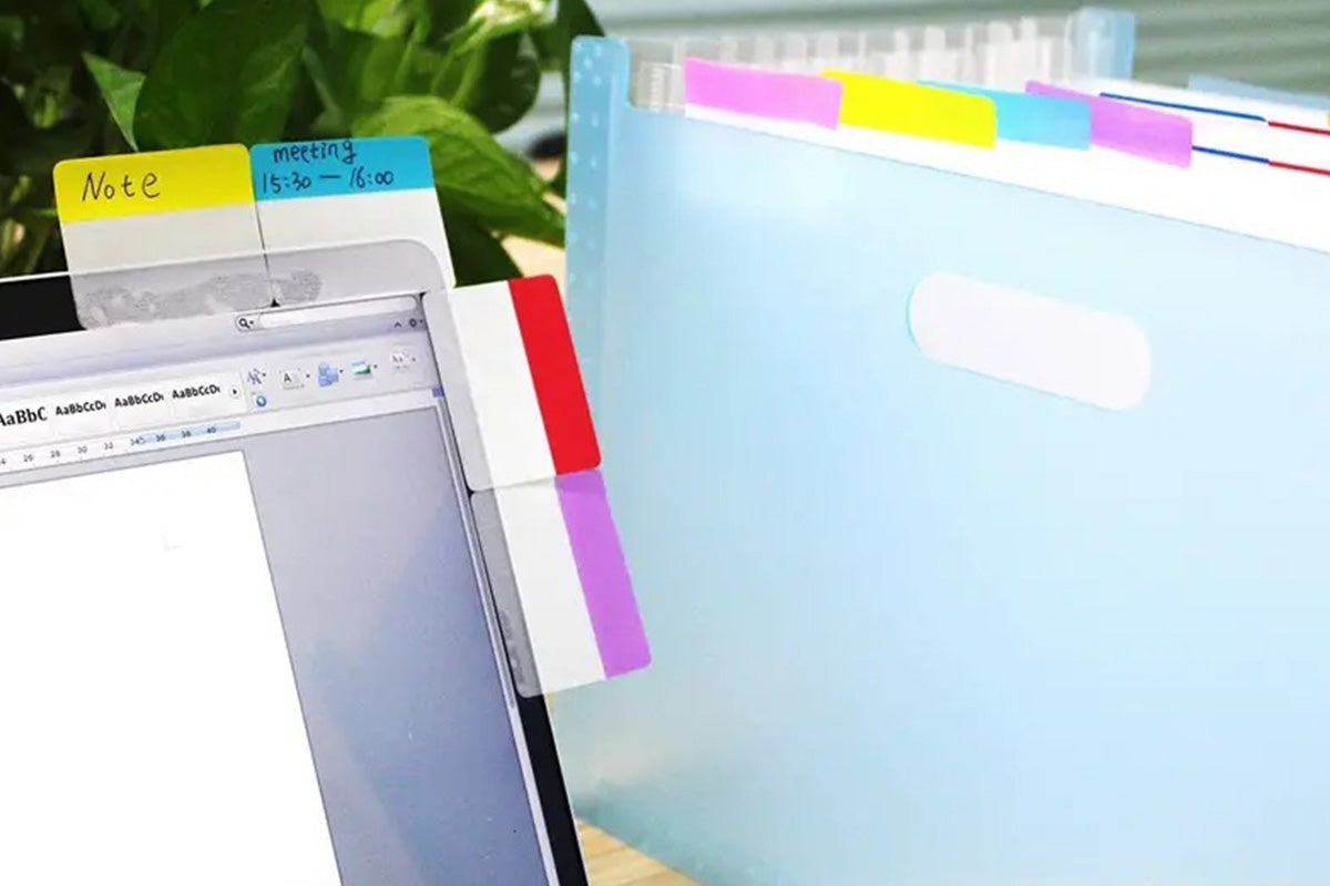 Colored Sticky Index Tabs Page Markers for Books Binders and Notebooks