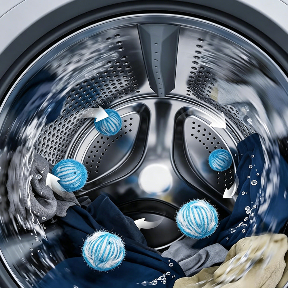 12 Pack Pet Hair Catcher Balls for Washing Machine and Dryer Reusable Laundry Lint Collector