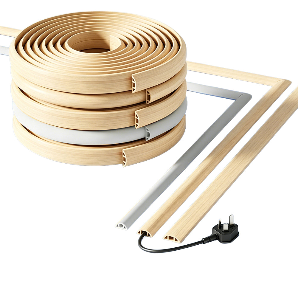 Floor Cord Covers for Wires Cable Hider Self-Adhesive Cord Hider Floor for Offices