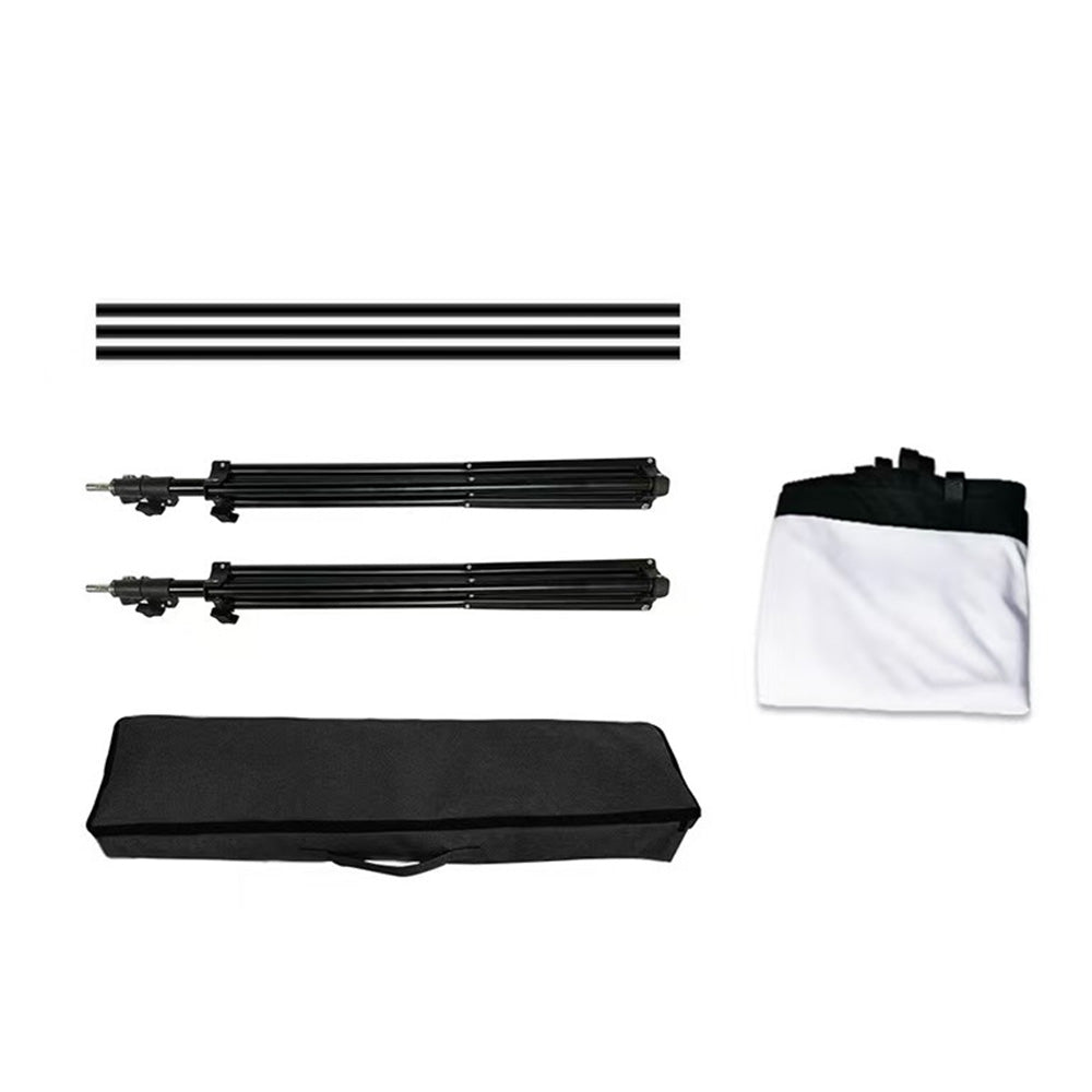 Portable Outdoor Projection Screen Double Stand Movie Screen with Carry Bag for Camping