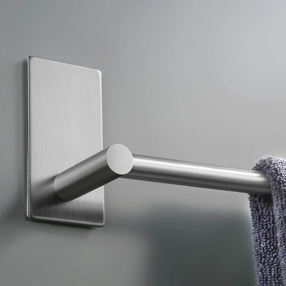 Stainless Steel Self-Adhesive Towel Rack for Bathroom No Drilling Required