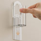 2Pcs Clear Wall-Mounted No-Drill Electric Toothbrush Holders