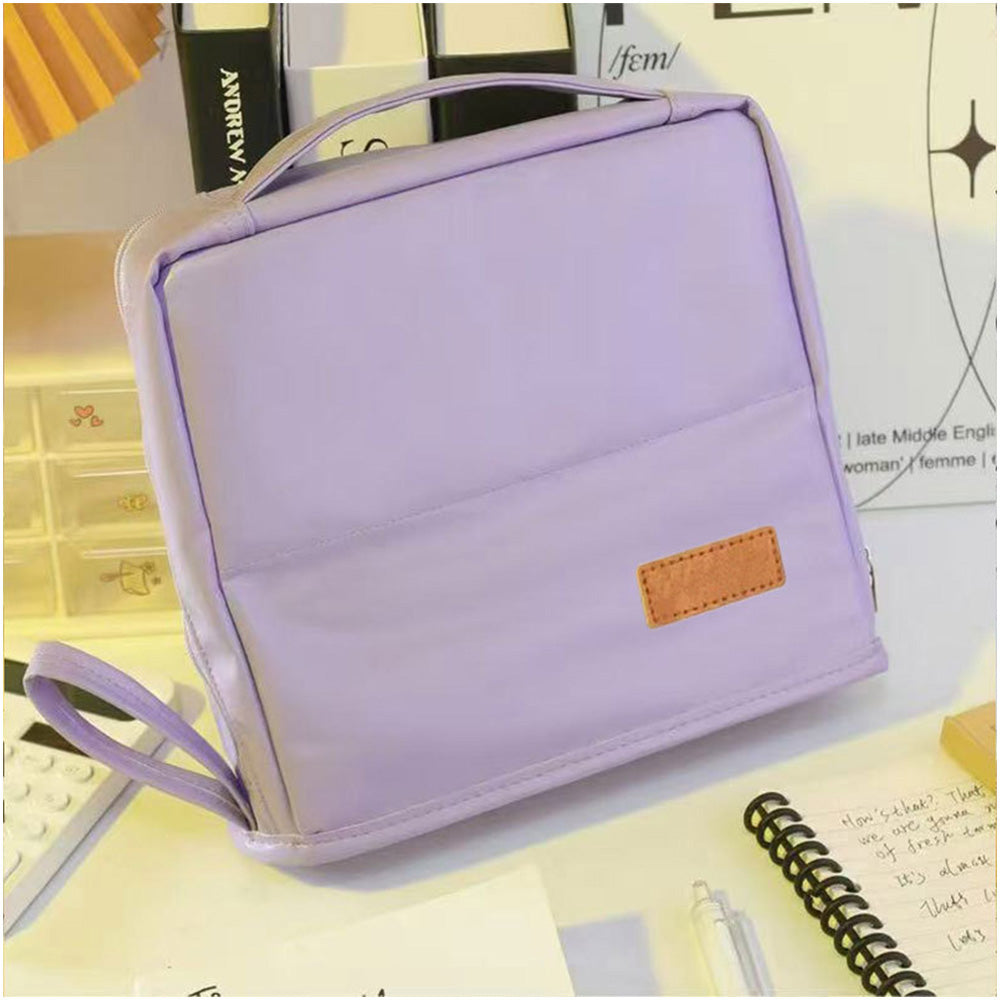Large Capacity Standing Makeup Bag Travel Makeup Organizer Cosmetic Bag