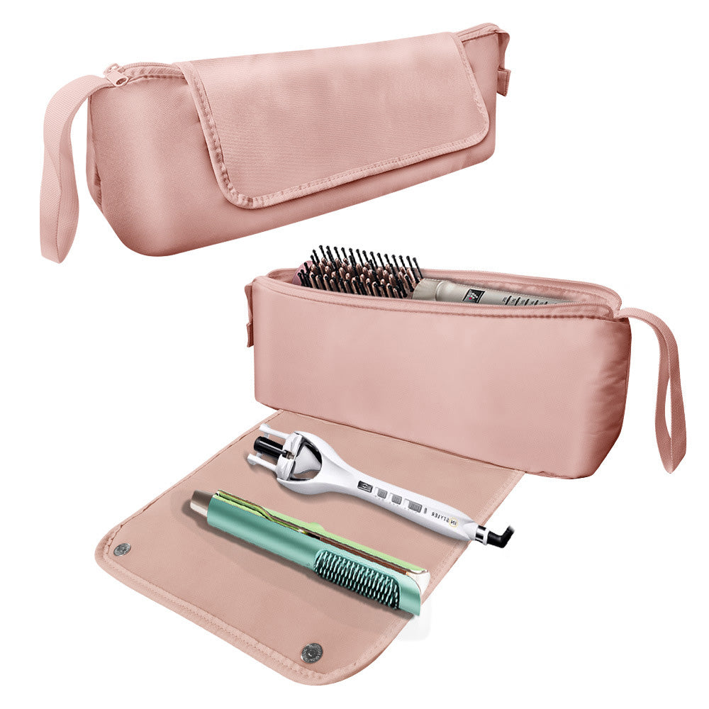 Hot Hair Tools Travel Bag with Heat Resistant Mat for Curling Iron Straightener
