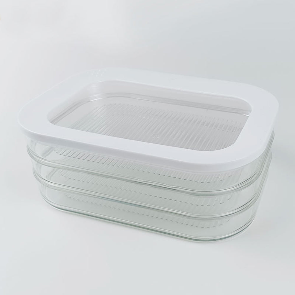 Refrigerator Food Storage Container with Airtight Lid