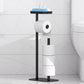 Free Standing Bathroom Toilet Paper Holder Stand with Phone Shelf