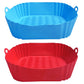 2pcs Square Silicone Air Fryer Liners Reusable Air Fryer Pot Air Fryer Inserts