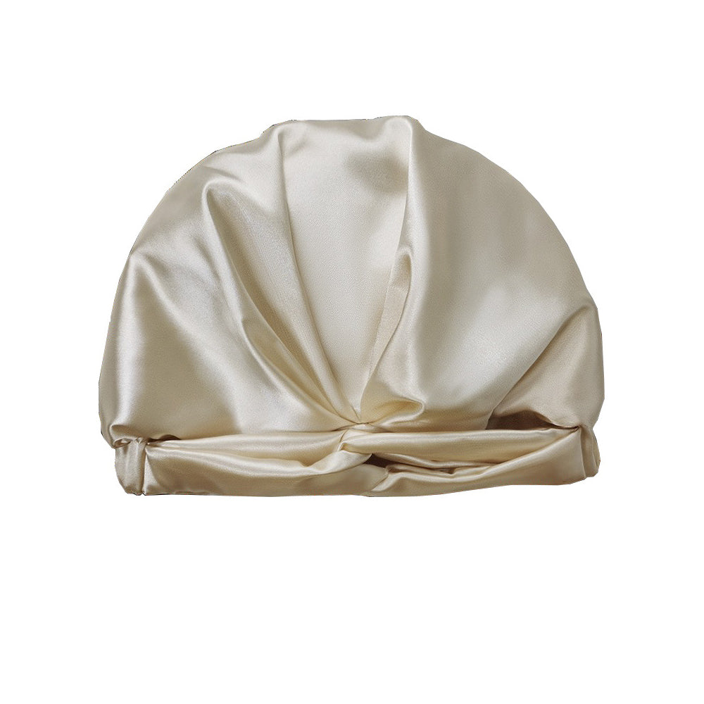 Simulated Silk Pillowcase Set With Sleeping Bonnet Hair Scrunchy