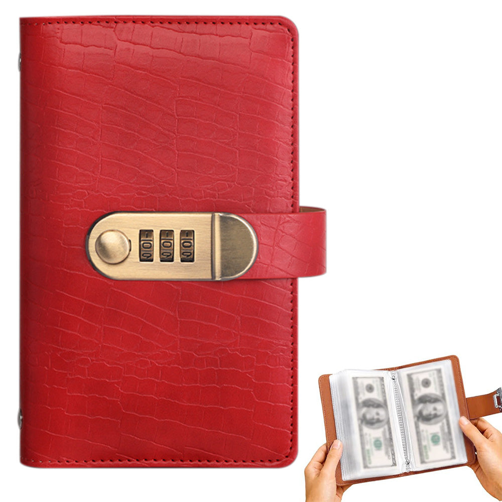 100 Envelope Savings Challenge Book with 3 Digit Combination Lock