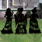 3Pcs Halloween Party Hocus Pocus Witch Yard Sign Stakes Garden Outdoor Decor Ornament