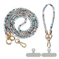 Rhinestone Crossbody Phone Lanyard with Wrist Strap and Locking Clips