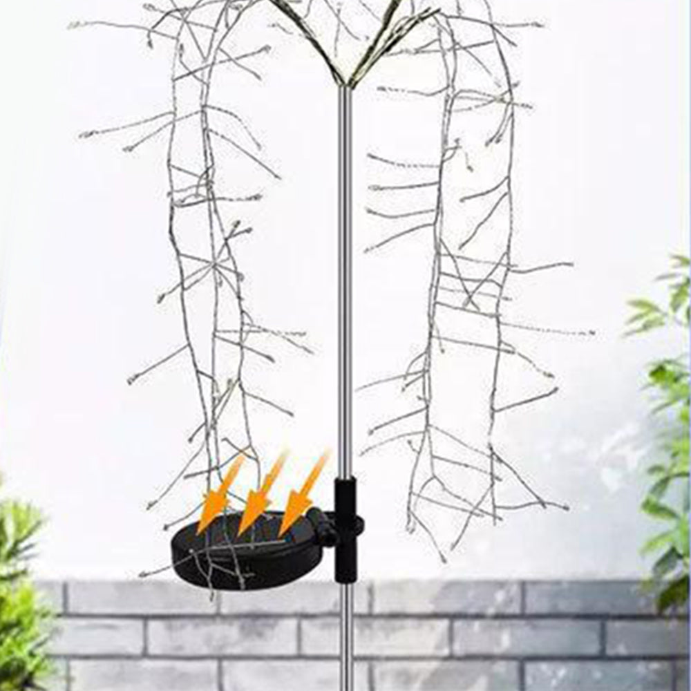 100/200LEDs Solar Firecracker Fireworks Light Outdoor Garden Stake Light