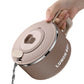 1200ML Large Ramen Bow with Lid Spoon Storage Bag Stainless Steel Food Container for Microwave