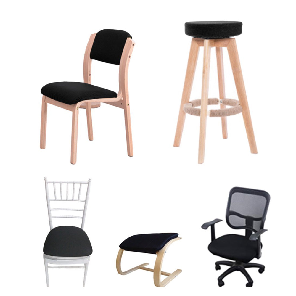 4 Piece Stretch Removable Dining Chair Seat Cushion Slipcovers for Decor