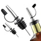 12Pcs Stainless Steel Non Drip Wine Pourers with Dust Caps