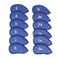 12Pcs PU Leather Head Cover Golf Iron Club Putter Head Cover