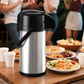 3L Stainless Steel Vacuum Insulated Water Dispenser Pump Flask Hot Cold Beverage Server