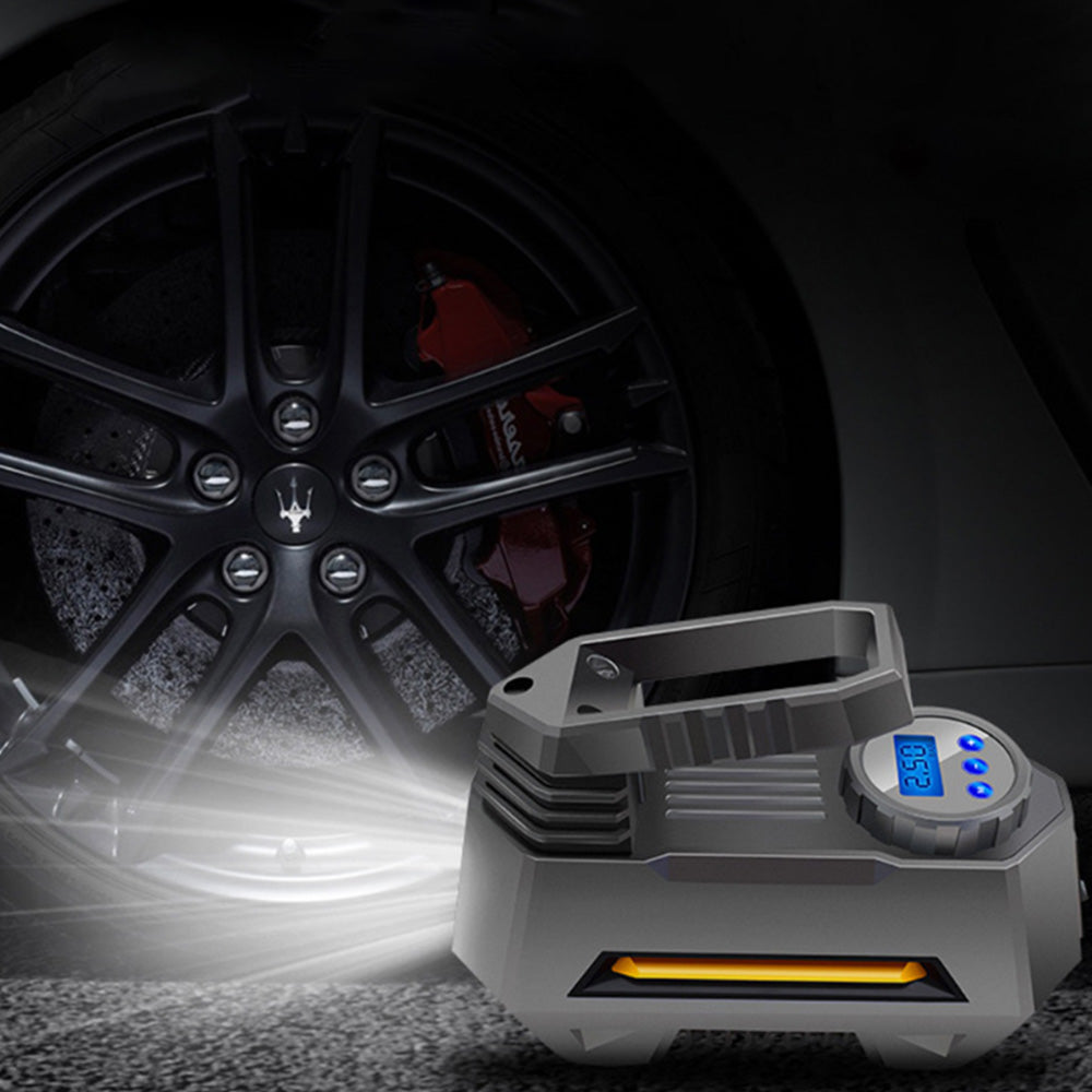 Air Compressor Tire Inflator 12V DC Digital Tire Pump Auto Pump with Digital Pressure Gauge Flashlight