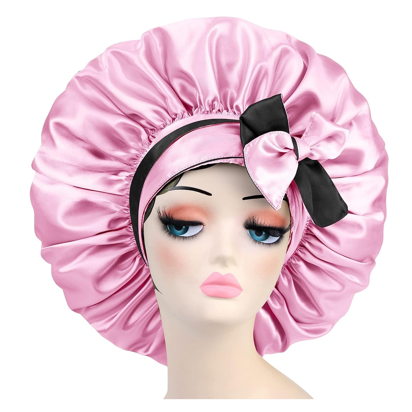 Adjustable Double Layer Women's Satin Sleeping Wrap Hair Bonnet