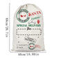 2Pcs Christmas Gift Canvas Bags Santa Sacks Drawstring Christmas Bags