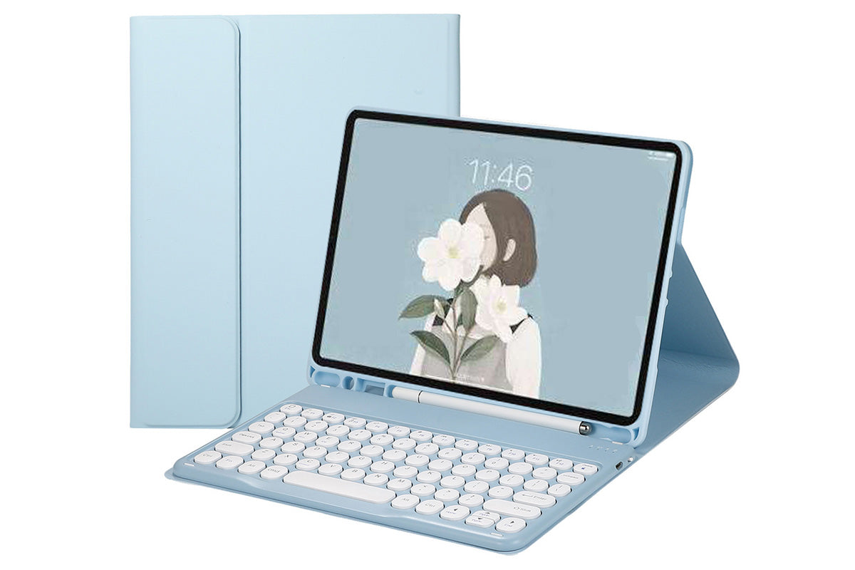 Bluetooth Touchpad for Samsung Galaxy Tab A9 / A9 Plus Detachable Keyboard-Blue