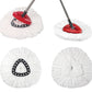 Replacement Spin Mop Head Set Compatible with O-Cedar EasyWring Spin Mop