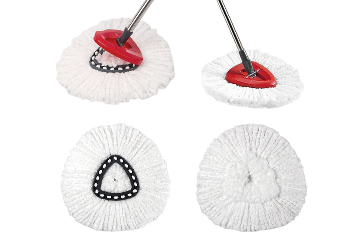 Replacement Spin Mop Head Set Compatible with O-Cedar EasyWring Spin Mop