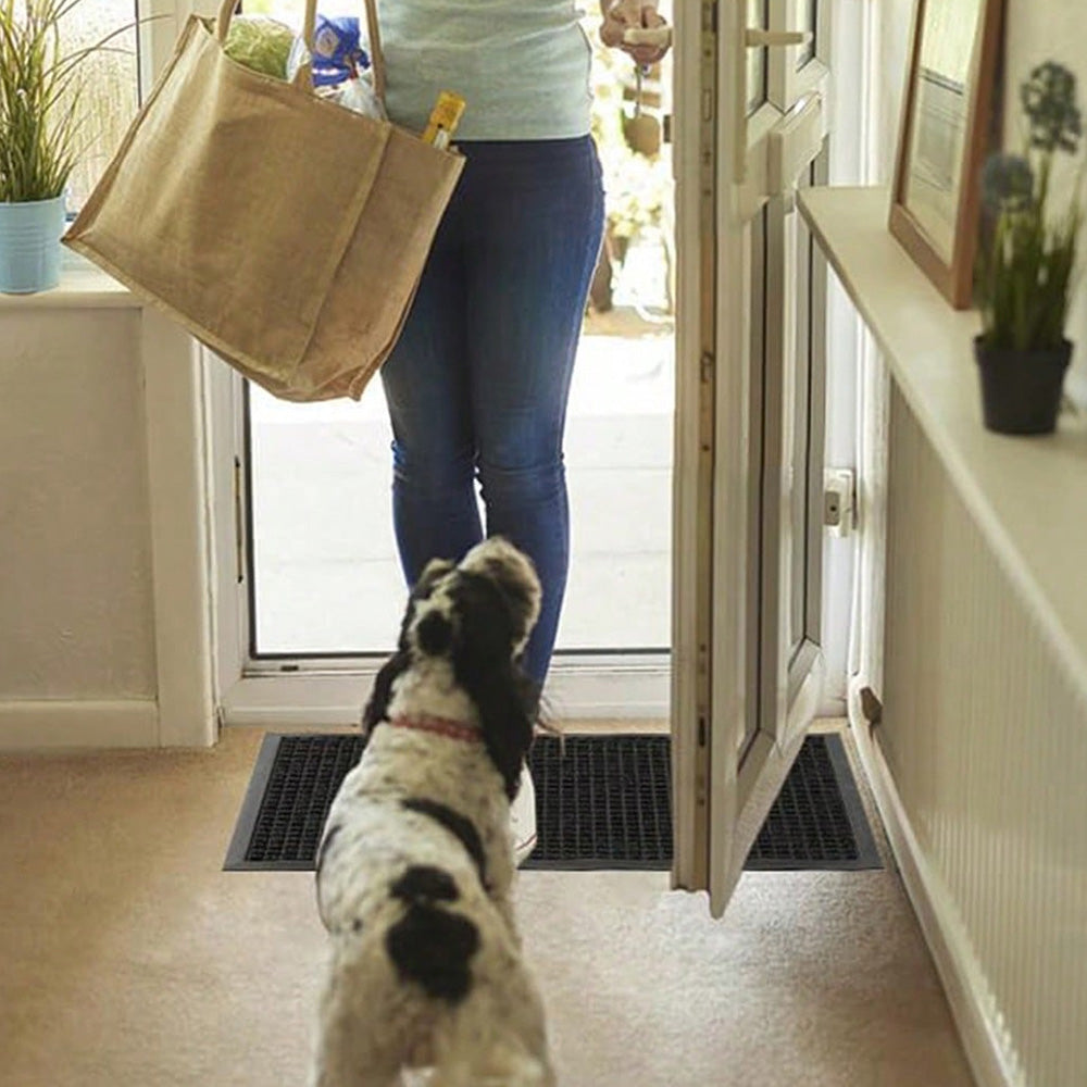 45x75cm PVC Entrance Floor Mat with Slip Resistant Rubber Backing