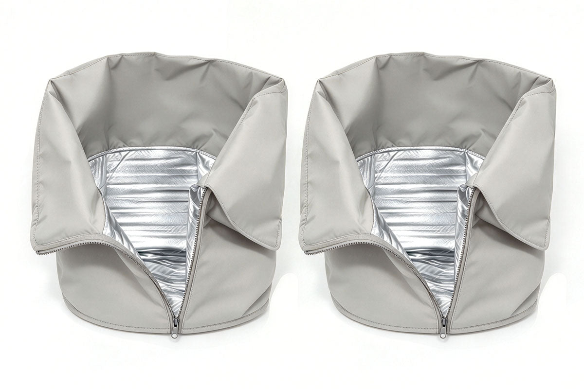 2Pcs Plant Frost Protection Cover with Zip Thermal Winter Jacket Drawstring