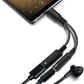2-in-1 Type-C Audio and Charging Adapter for USB-C Devices with 30W Fast Charge