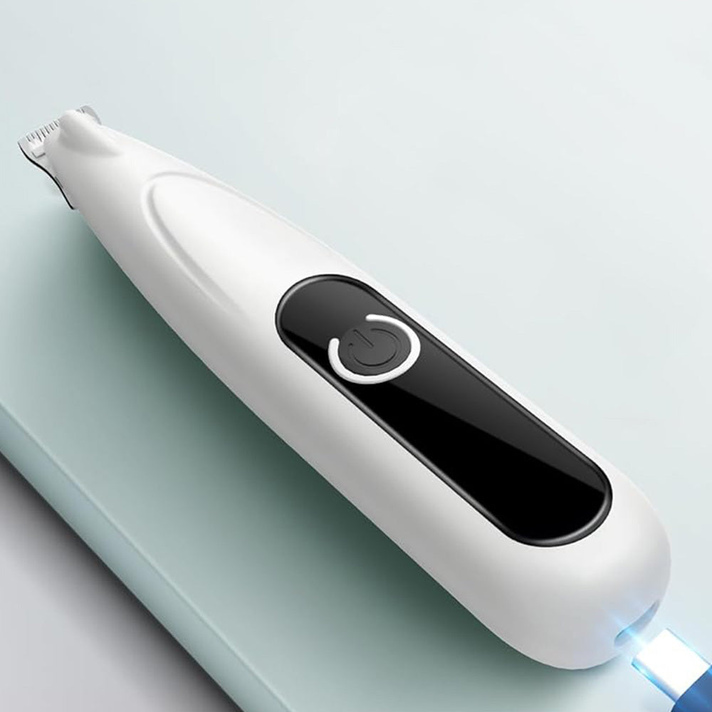 Cordless Pet Paw Trimmer with LED Light and Digital Display