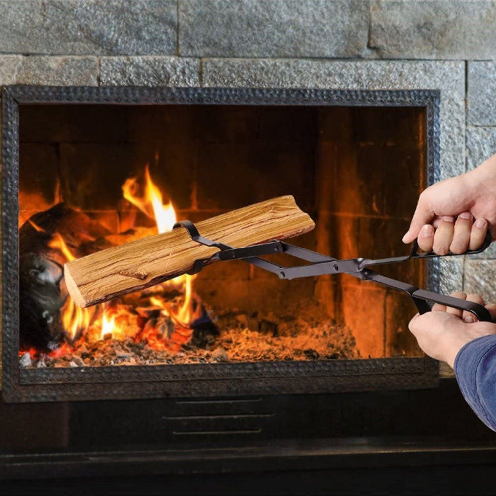 Fireplace Poker and Tongs Tool Set