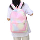 3PCS Boys Girls Gradient Color Backpack Set School Backpack Lunch Bag Pencil Case