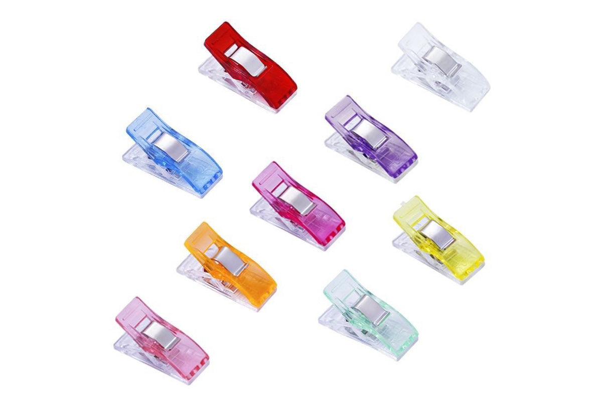 100-Piece Random Color Quilting Sewing Clips for Crafts