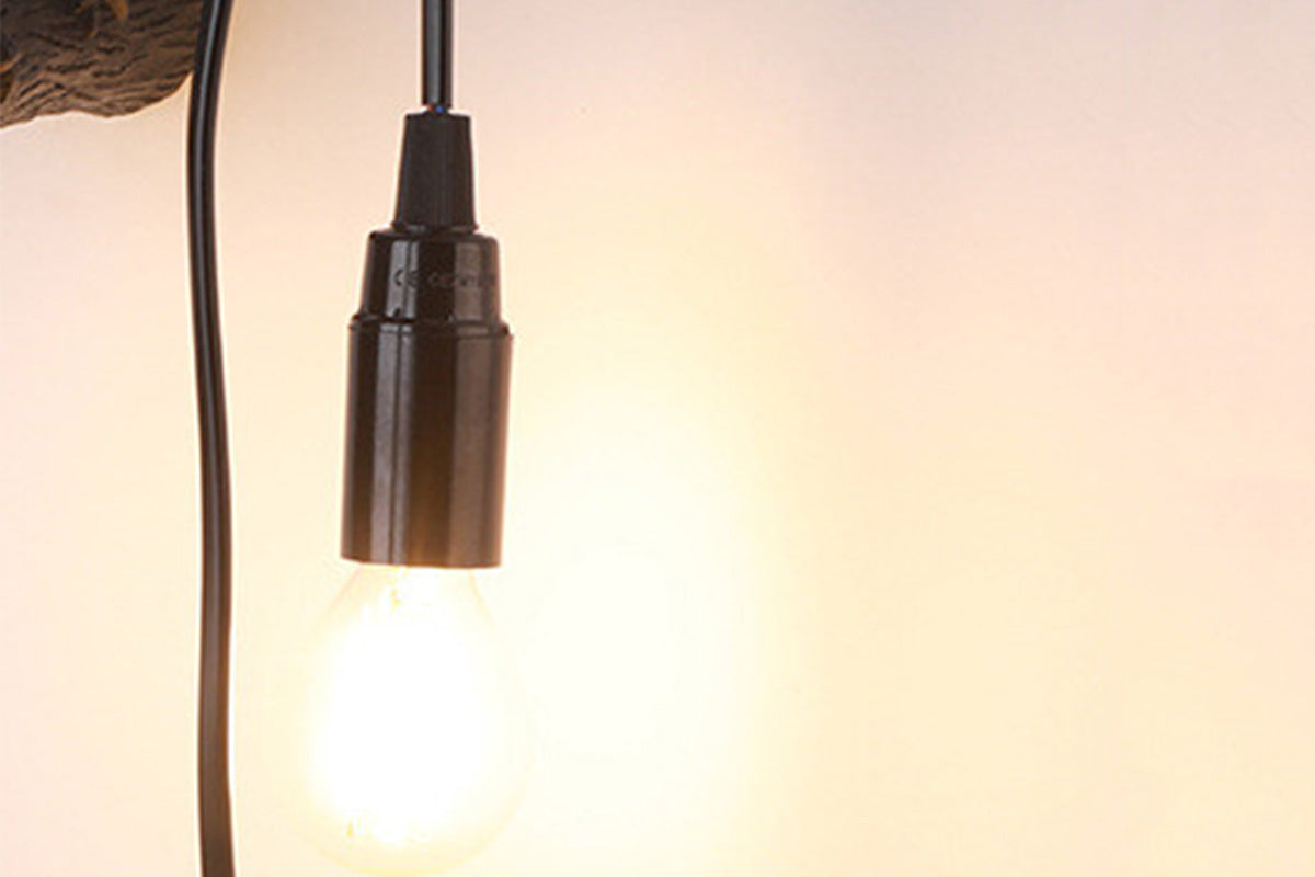 USB Crow Lamp Gothic Lamp Halloween Decor for Bedside Bedroom
