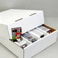 Extra Large Card Storage Box for Over 4000 Cards with Lid Compartments