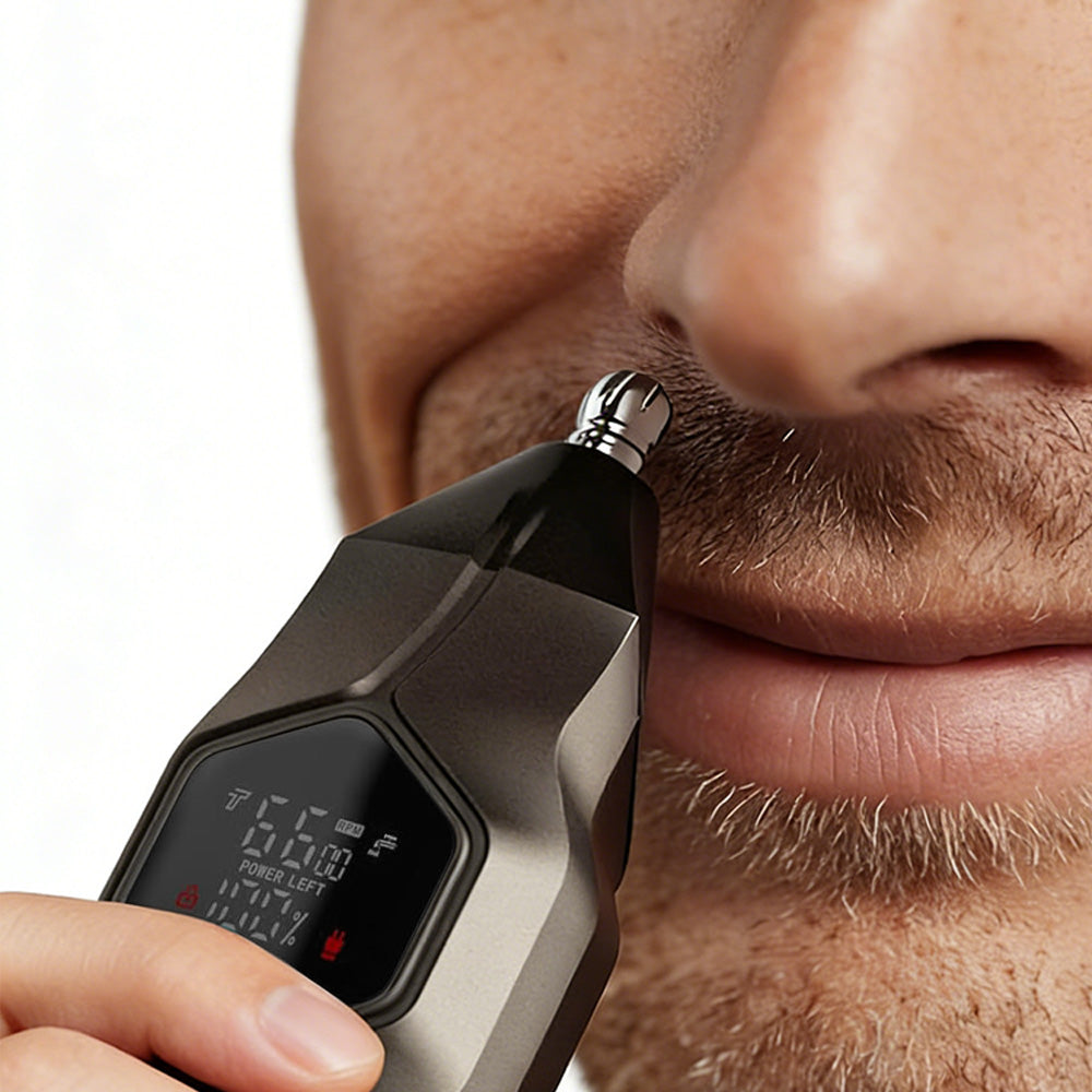 Mens Electric Beard Trimmer IPX7 Waterproof Cordless Hair Clippers Grooming Kits for Mustache Body Face Ear Nose