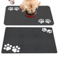Pet Feeding Mat Absorbent Pet Placemat for Food and Water Bowl with Rubber Backing
