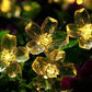 Outdoor Solar String Flower Lights Fairy Lights for Garden and Christmas Decoration