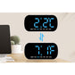 Electric Digital Alarm Clock LED Display Battery Backup Snooze Dual Alarm Clock