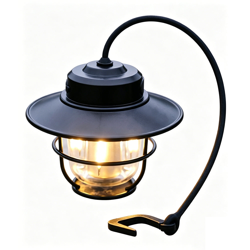 LED Camping Lantern Rechargeable Camping Tent Light Lamp Flashlight Portable