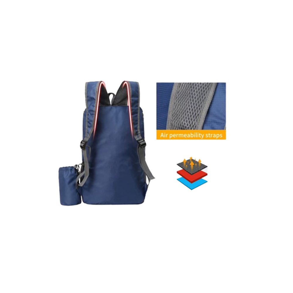 20L Outdoor Rucksack with Bottle Holder Travel Hiking Knapsack Cycling Sports Bag